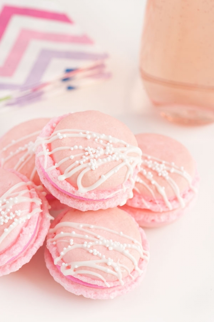 macaron - Recette Macaron Rose Champagne