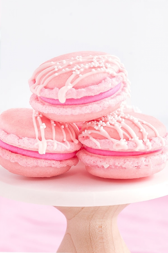 macaron - Recette Macaron Rose Champagne