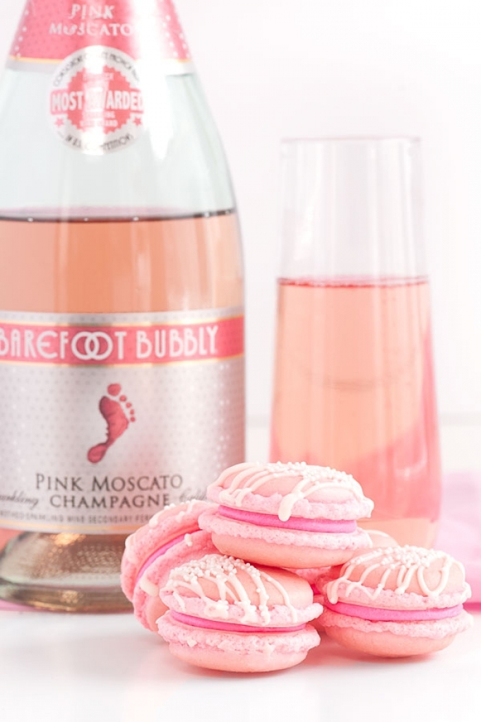 macaron - Recette Macaron Rose Champagne