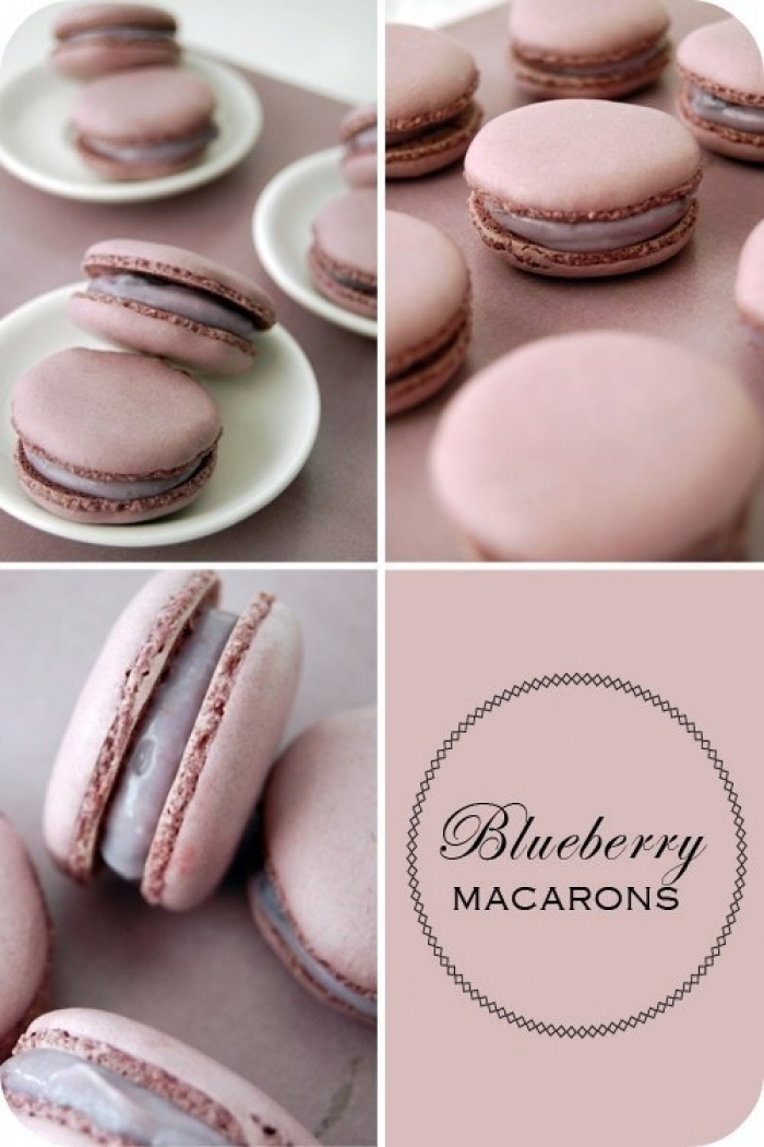 macaron - Recette Macaron Myrtille