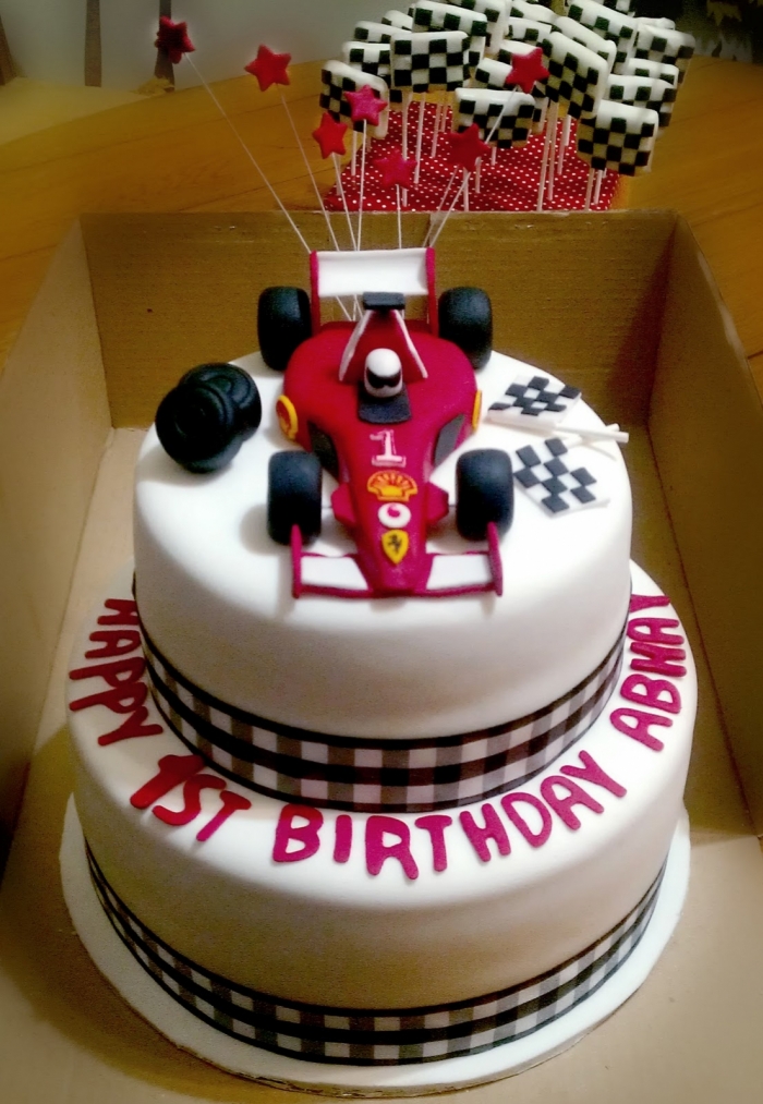Bougies D'anniversaire Thème Voiture De Course - Lot De 12, Noir Et Blanc - Pour Gâteau, Fête, Baby Shower - 9,5 Cm - 13