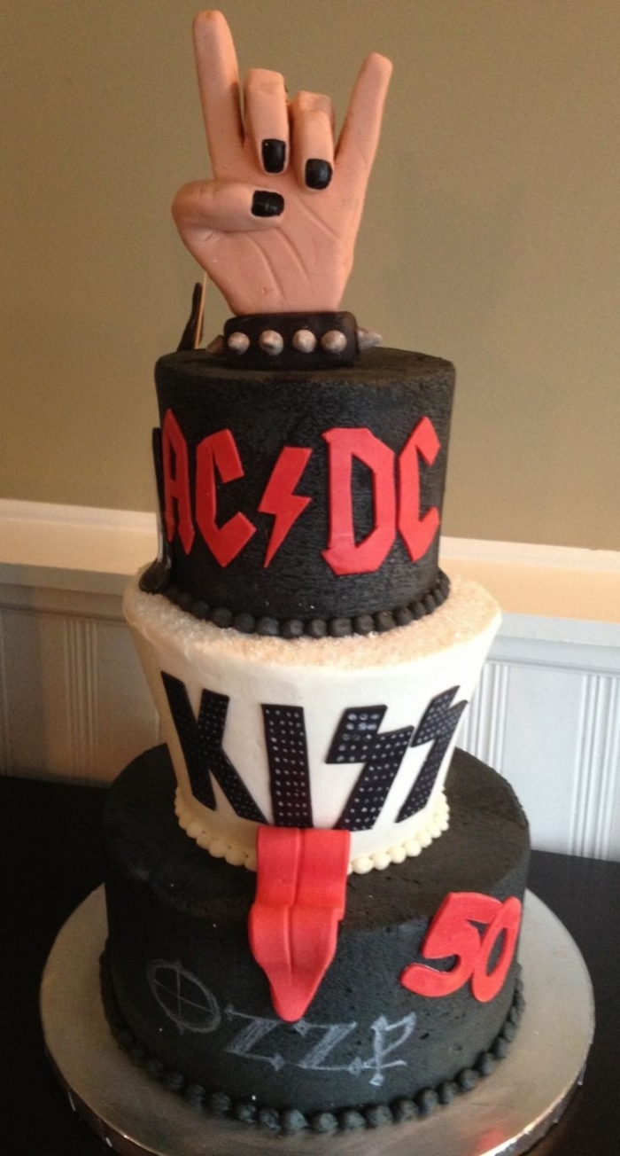 Gâteau d'anniversaire AC/DC pour un fan de rock - 31/05/2020