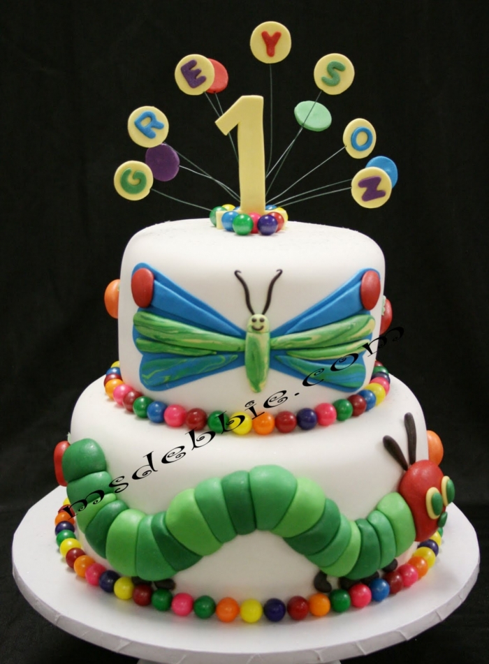 Décorations D'anniversaire La Chenille Qui Fait Des Trous, Thème Premier Anniversaire, Lot Multicolore